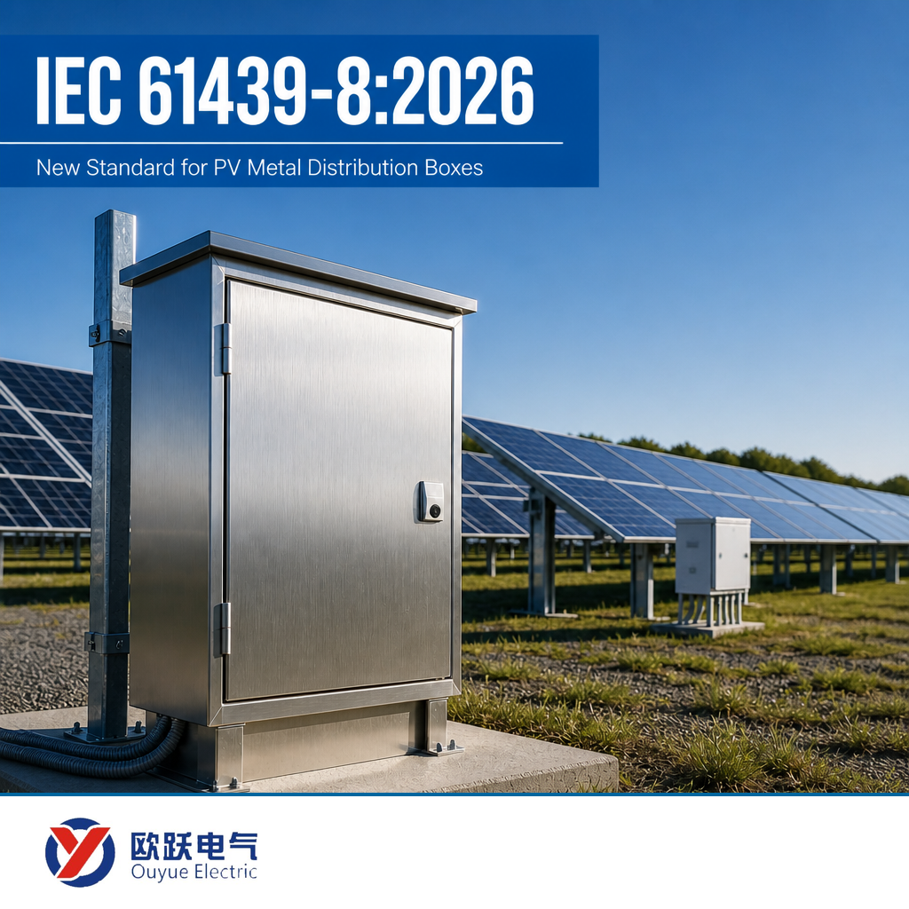 नयाँ IEC 61439-8:2026 PV धातु वितरण बक्सहरूको लागि नियमहरू