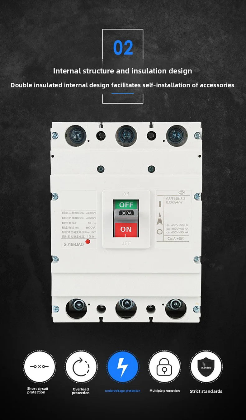 Enclosed Circuit Breaker 63A 3P